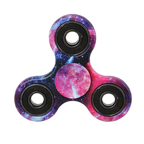 Jucarvo Hand Spinner Toy Stress Reducer Ultra Durable High Speed Ceramic Bearing Fidget Finger Toy Can Continue to Rotate for 1-3 minutes - Perfect for ADD / ADHD / Anxiety / Autism And Stress Relief Adult Children,Office Desk Gadget Toy Ideal for Fidgeters 015Sky